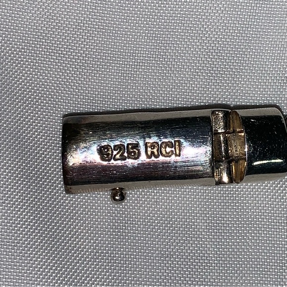 NWT auth PHILLIP GAVRIEL sterling silver double link FLEUR DE LIS bracelet - Picture 5 of 13